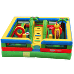 Надувной батут "Гусеничка"