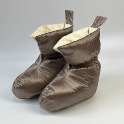 Сапожки-носочки пуховые German Grass Comfort Socks Travel Grass Milk Chocolate бежевые