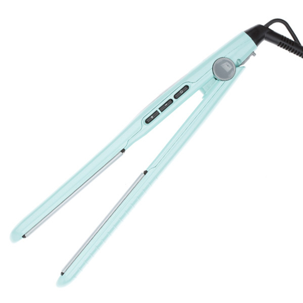 Щипцы для выпрямления волос 25x110мм с терморегулятором Dewal Beauty Dark Charm HI2070-Aqua