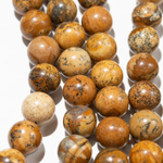 Пейзажная яшма натуральная, 10,7мм, шар