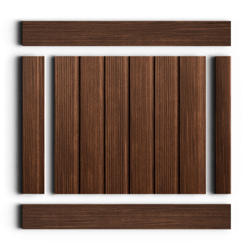 Стеновая панель HiWood декорированная, 270x12 см