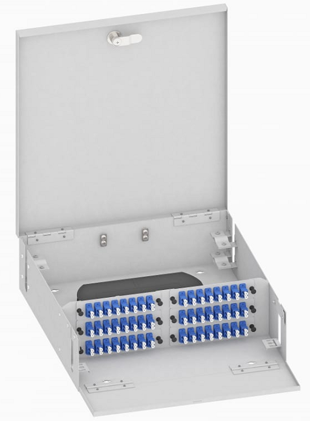Кросс оптический настенный  TopLAN КРН-Top-96LC/U-OS2-GY