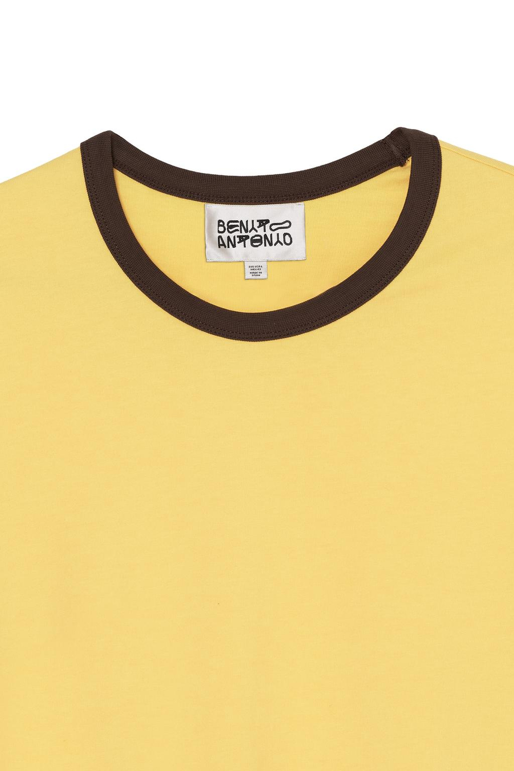 ZARA X BENITO ANTONIO ФУТБОЛКА УКОРОЧЕННОГО КРОЯ С КОРОТКИМИ РУКАВАМИ, ЖЕЛТЫЙ