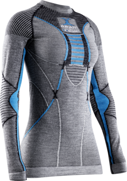 X-BIONIC футболка термобелье AP-WT06W19W-B284 APANI® 4.0 MERINO SHIRT ROUND NECK LG SL WMN