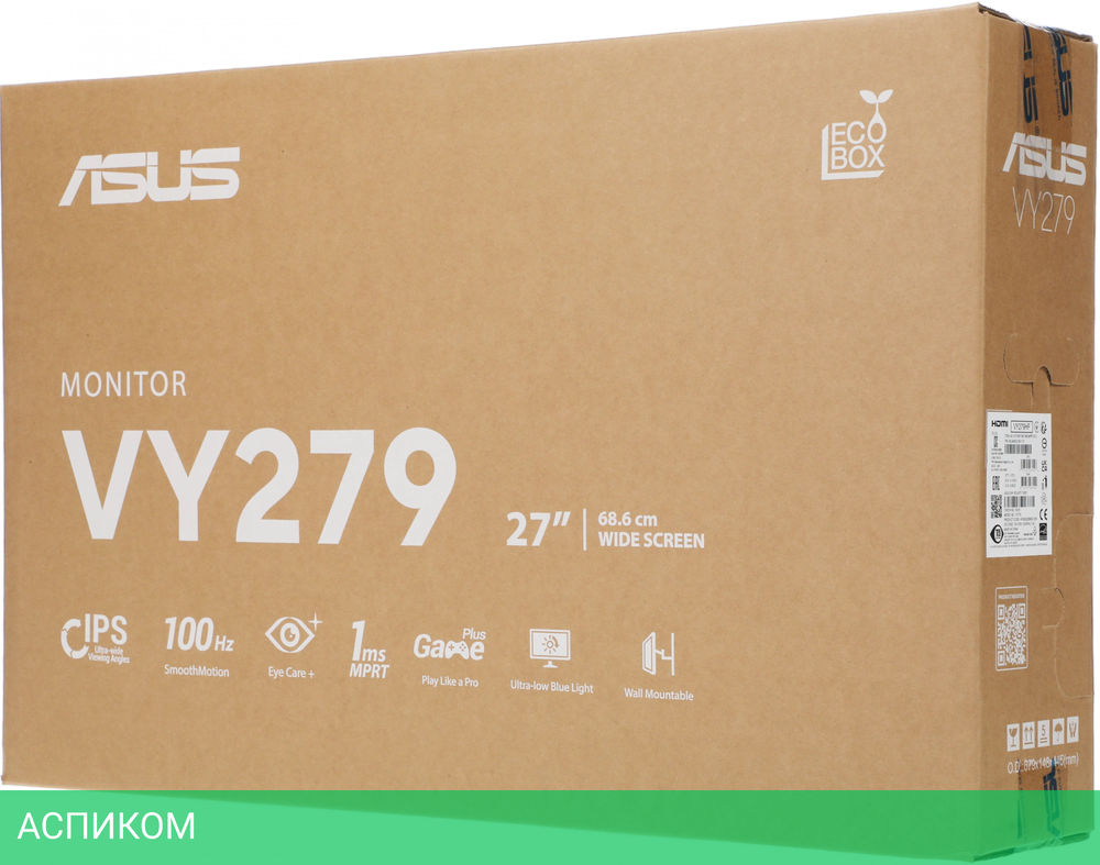 Монитор Asus 27" VY279HF