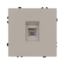 Механизм телефонной розетки SCT-NOBE-MTL1-SFPL-CA (RJ-11, 4C) (Arlight, Кашемир) 061892