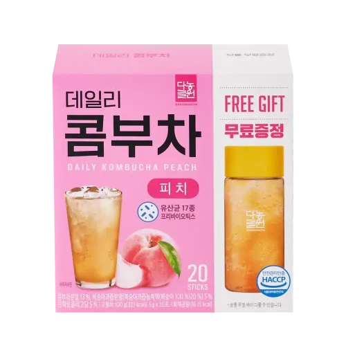 Danongwon Daily Kombucha Peach Комбуча со вкусом персика (20 шт по 5 гр)