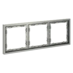 Рамка пластиковая VOLTUM S70 на 3 поста, (сталь) vls100305
