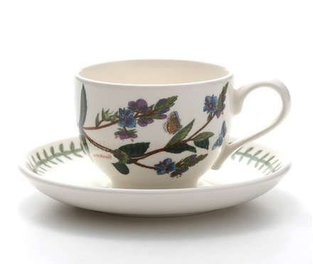 Portmeirion - Чашка и блюдце Ботанический сад 200мл для чая Вероника / артикул   BG04107-A  / GTIN 00795609