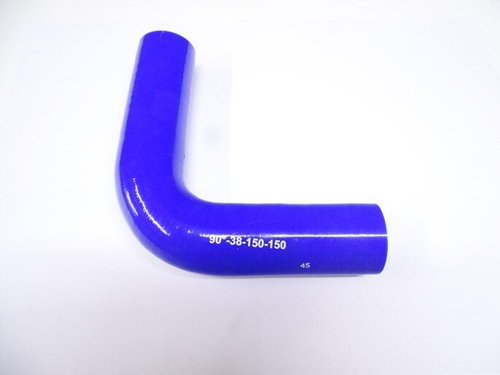 Патрубок угловой силикон 90,d 38,L150x150, 4 нити стенка (5мм) (CARUM)