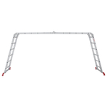 ЛЕСТНИЦА-ТРАНСФОРМЕР НОВАЯ ВЫСОТА 4Х6 АЛЮМИНИЕВАЯ ПРОФЕССИОНАЛЬНАЯ NV 3320