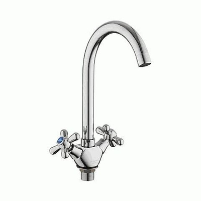 смеситель кухня LEDEME крест с гайкой керамика L4318-2