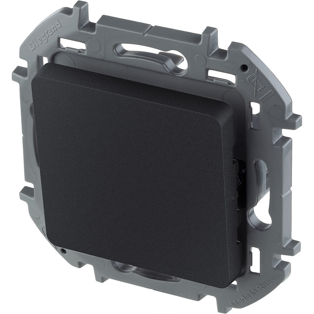 Переключатель 1-клавишный 10А 250В антрацит Inspiria Legrand