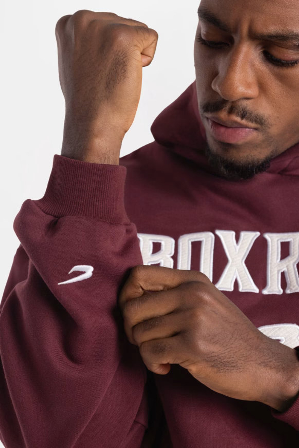 Худи BOXRAW East Street бордовое