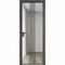 Алюминиевая дверь 18AG серая ночь стекло прозрачное