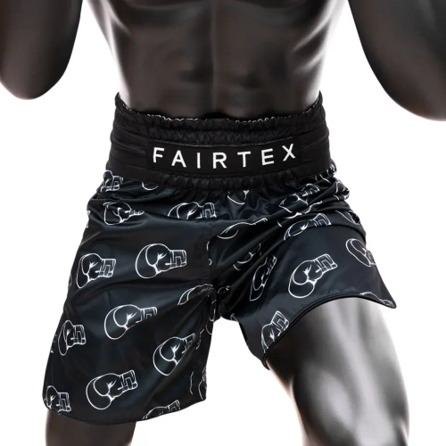 Боксёрские шорты Fairtex Boxing Trunks BT2006 "Motif" чёрные