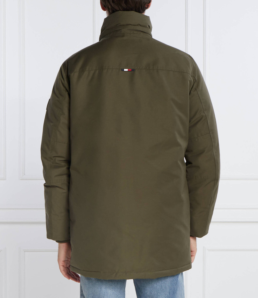 Пуховая куртка ROCKIE NON FUR PARKA Tommy Hilfiger - хаки(MW0MW32779)