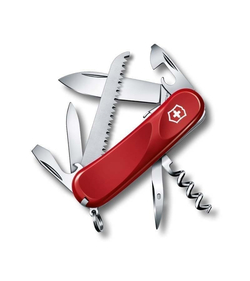 Нож перочинный VICTORINOX Evolution S13, 85 мм, 14 функций, с фиксатором лезвия, красный