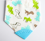 4405121 Нагрудник с прорезывателем, цвет голубой МИКС