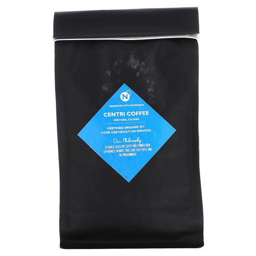 Centri Coffee, Centri Coffee, органический французский, карамель и шоколад, цельные зерна, без кофеина, 340 г (12 унций)