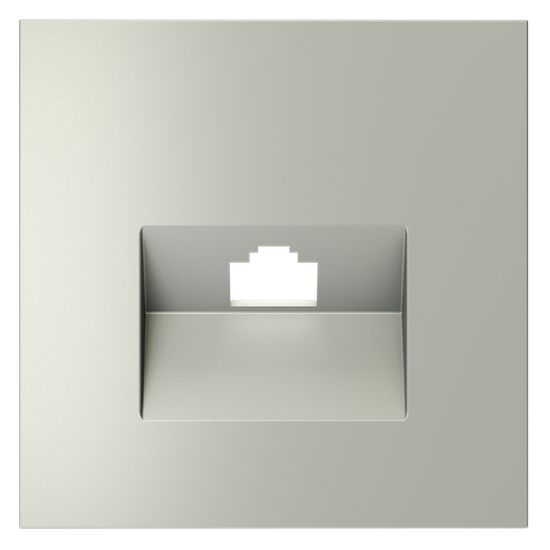 Накладка для розетки компьютерной RJ45 кат.6, S70 (сталь)