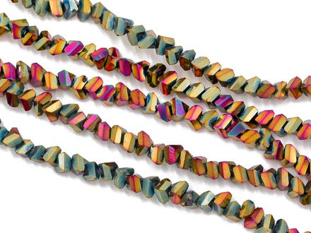 Нить бусин для украшений 4мм (ювелирное стекло)