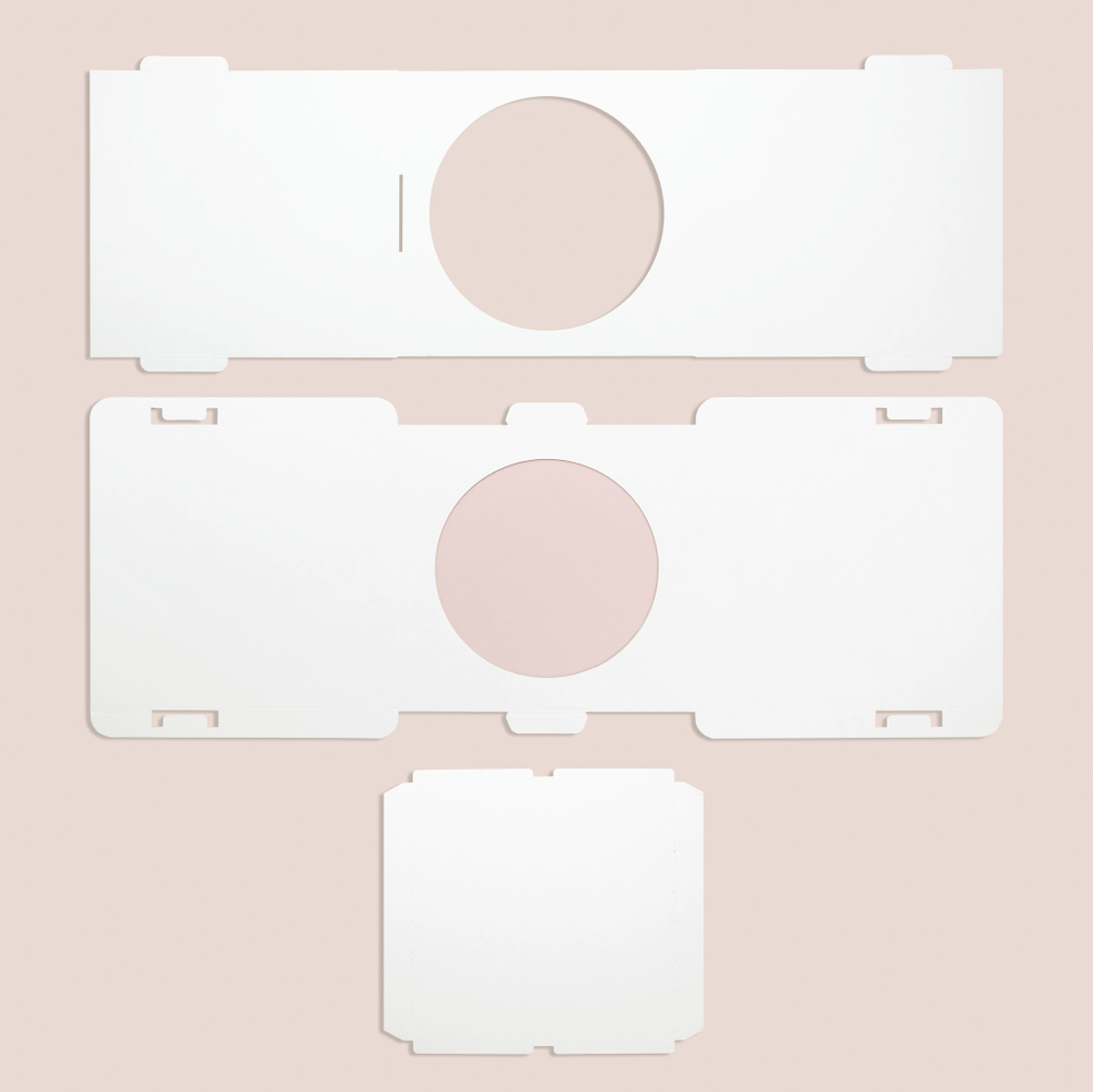 Коробка 240*240*280 мм для торта с окном, гофрокартон