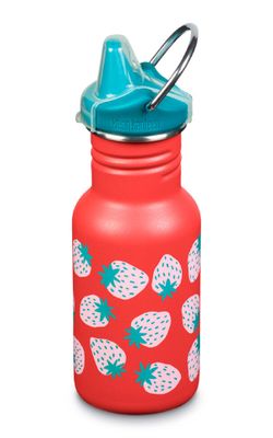 Детская бутылка Klean Kanteen Kid Classic Narrow Sippy 12oz (355 мл) Coral Strawberries