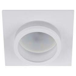 Светильник встраиваемый алюминиевый ЭРА KL88 WH под лампу MR16 GU5.3 белый