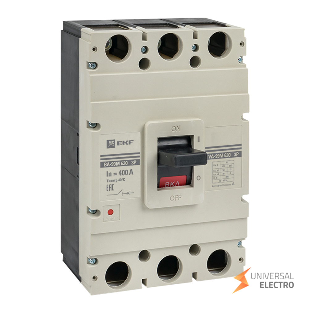 Выключатель автоматический ВА-99М 630/400А 3P 50кА EKF