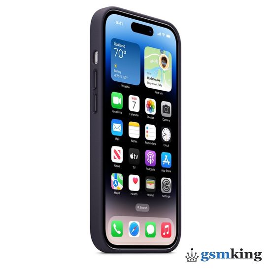 Apple Leather Case with MagSafe iPhone 14 Pro Ink (Чёрный) MPPJ3ZM/A