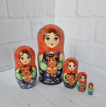 Матрёшка с собачкой 10см 5мест