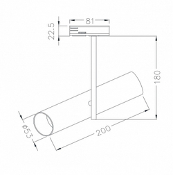 Трековый светильник Maytoni Technical TR005-1-GU10-B