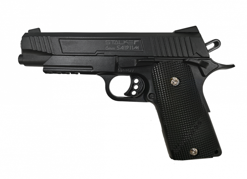 Пистолет Stalker SA1911M Spring Colt1911 Rail, кал. 6мм, металл