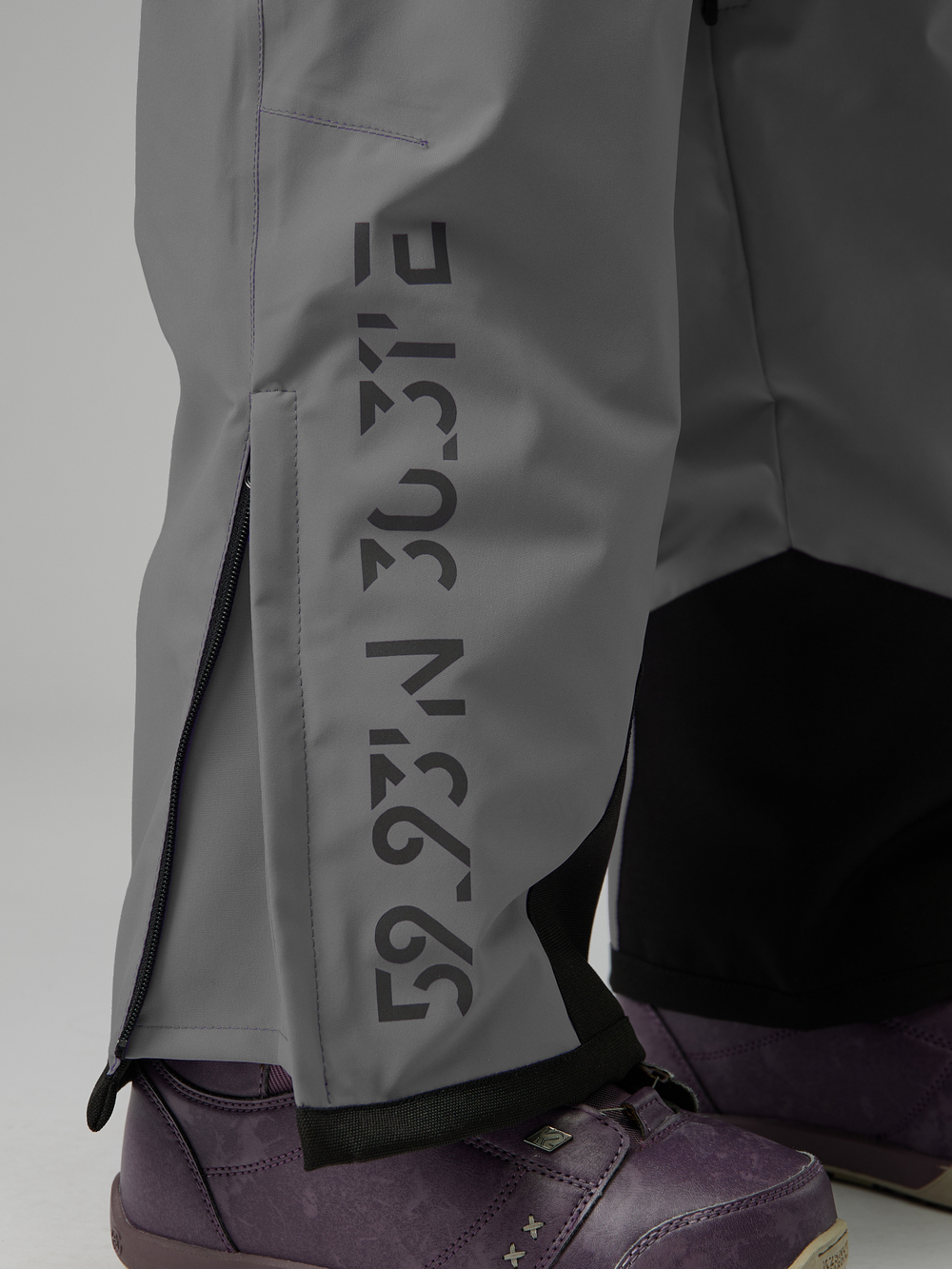 Брюки утепленные горнолыжные (серые)