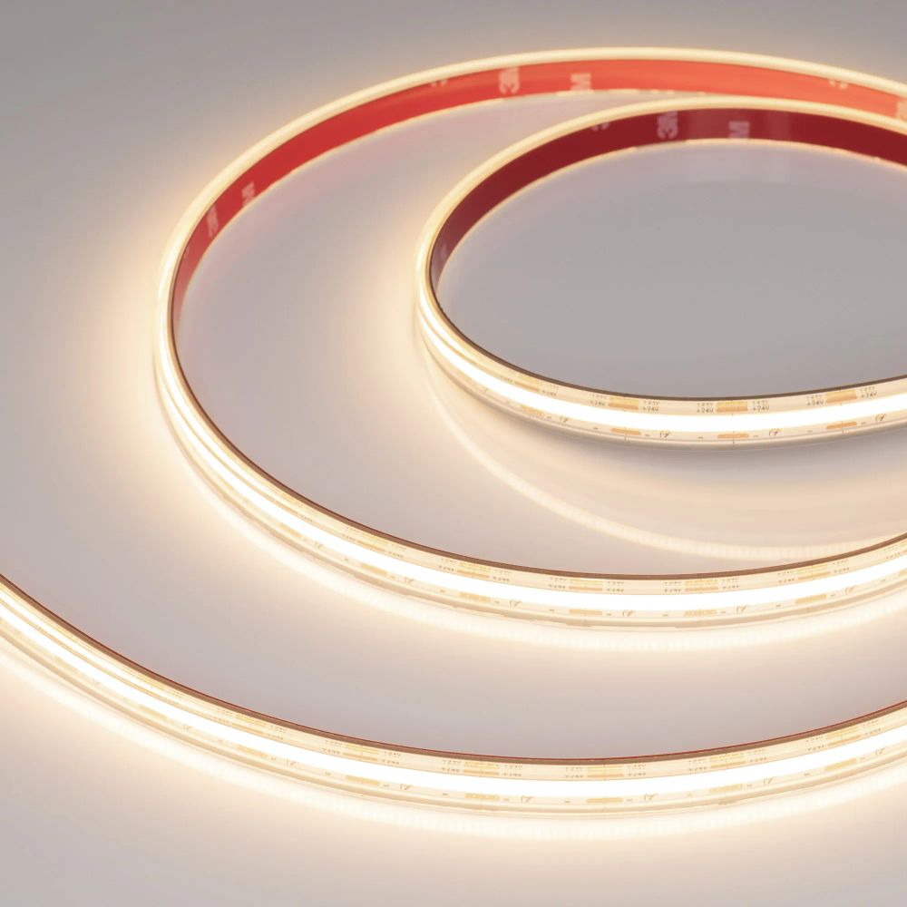 Светодиодная лента герметичная COB-PS-X560-12mm 24V Warm3000 (9.6 W/m, IP67, 10m) (Arlight, 5 лет) 048909