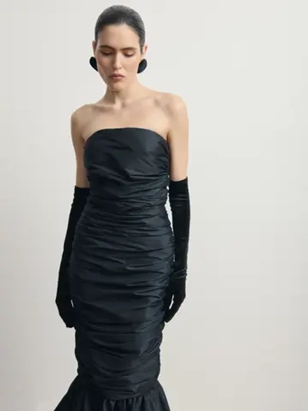 Бархатные перчатки "Velours Noir"