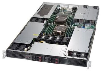 Сервер Supermicro SuperServer 1029GP-TR без процессора/без ОЗУ/без накопителей/количество отсеков 2.5" hot swap: 4/1 x 1600 Вт