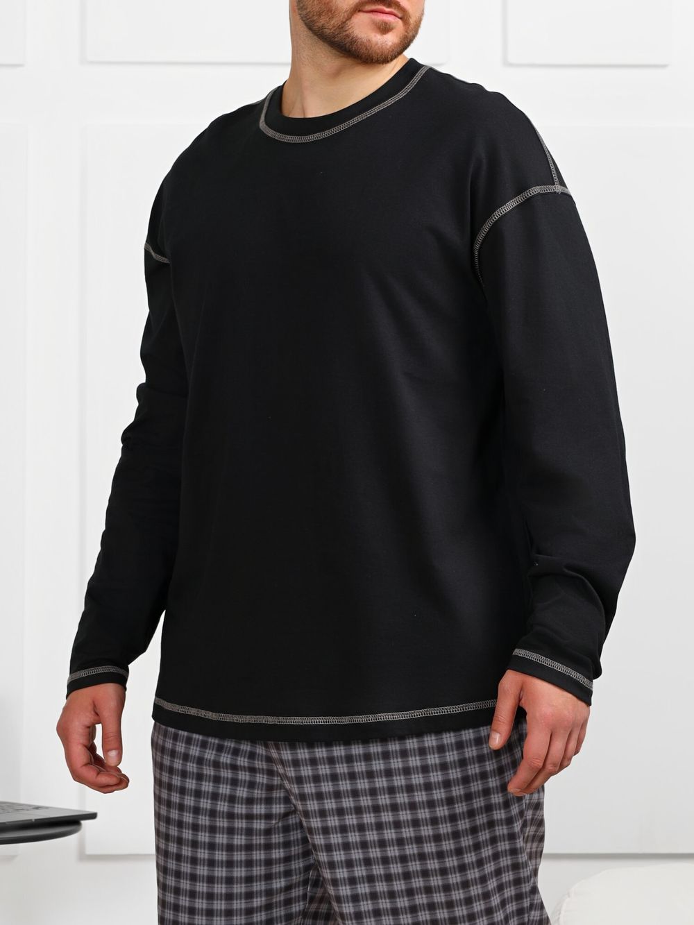 Джемпер мужской Генри-3 Виотекс ЧЁРНЫЙ