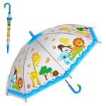 Зонт 66 см Животные со свистком, д-84 см, 6 цвета микс (50 диаметр фабрик), с-30158
