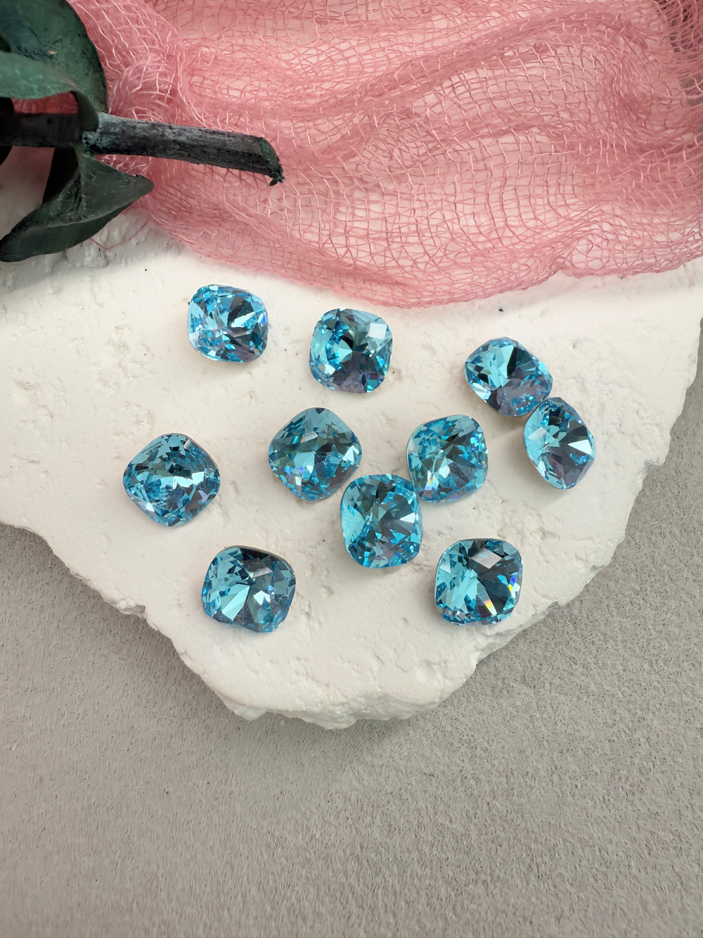 Кушон Cushion 8 мм, Dark aquamarine