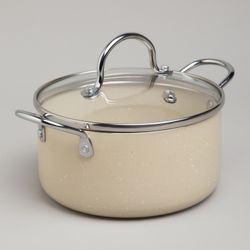 КАСТРЮЛЯ AGNESS С АНТИП. ПОКР. И СТЕКЛ. КРЫШКОЙ 1350 МЛ, 16*8 СМ