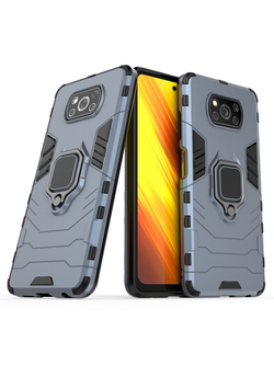 Противоударный чехол с кольцом Panther Case для Xiaomi Poco X3 Pro / X3 NFC