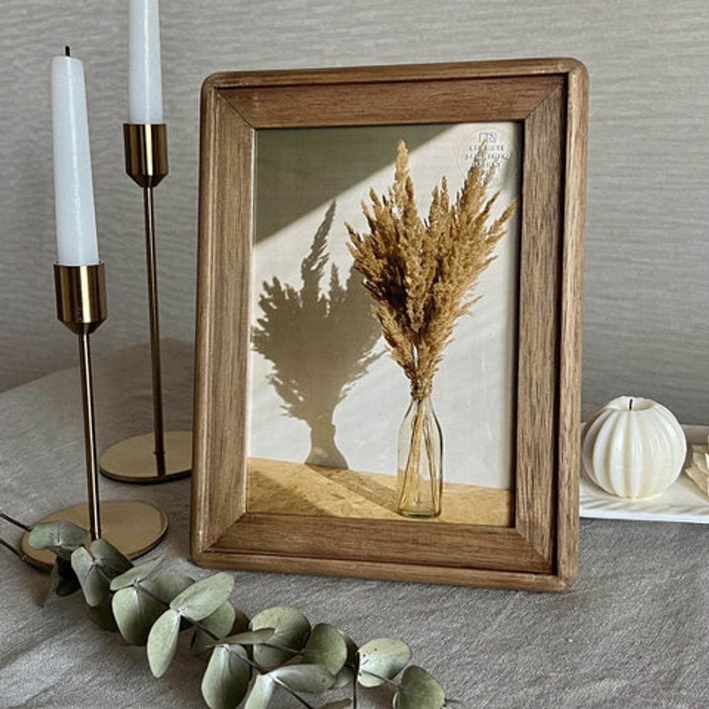 Рамка из мангового дерева BRAUBERG LOFT EGO, фото 15х21 см, акриловый экран, 20х26 см, 391281