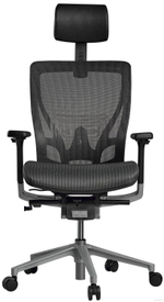Кресло эргономичное SCHAIRS AEON-A01S база silver, каркас silver, сетка CI16D CC серая