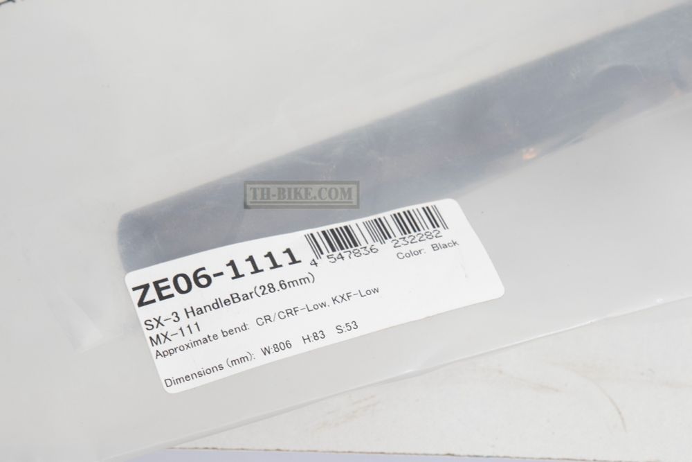 Handlebar Zeta ZE06-1111 SX-3 MX-111 28.6mm (no cross bar)