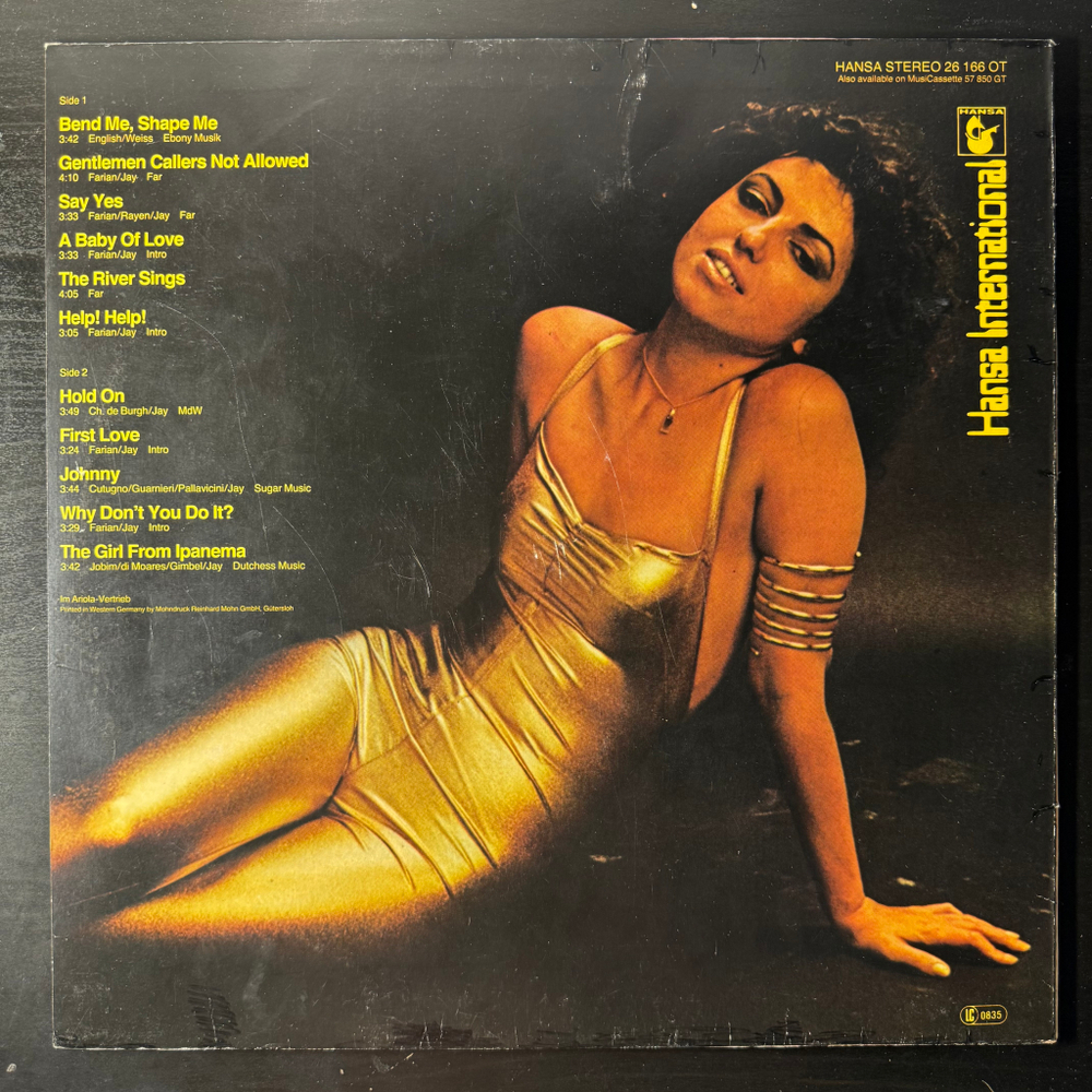 Gilla ‎– Bend Me Shape Me (Германия 1978г.)