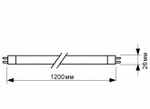 Люминесцентная линейная лампа T8 TL-D 36W/840 4000K SUPER 80 G13 1200mm Philips (871150063201240) 927921084055