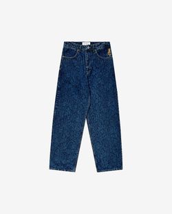 Джинсы Loose Ghost Pattern синие