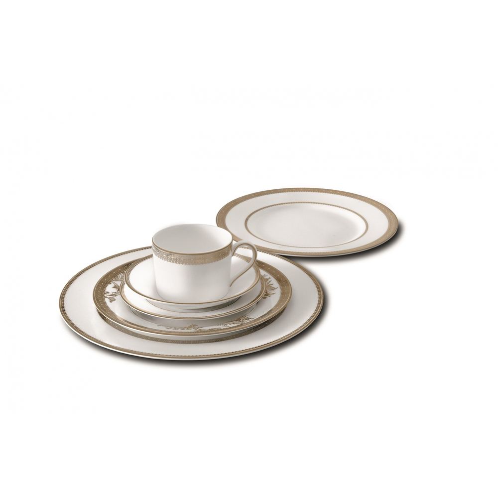 Wedgwood Тарелка для завтрака Vera Wang Lace Platinum 20 см 50127201006